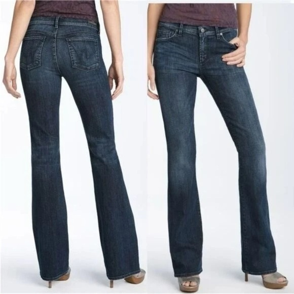 Citizens of Humanity COH Amber LOW MID RISE BOOTCUT Blue JEANS Womens Sz 28 x 30 - Picture 9 of 16